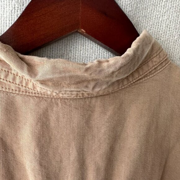 Aerie Sleeveless Utility Romper Playsuit Tan Large Safari Coastal Minimalist - Picture 10 of 16